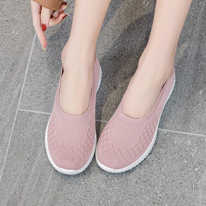 Тканевые туфли женские повседневные с мелким вырезом дышащие женские тканевые туфли большого размера обувь детская