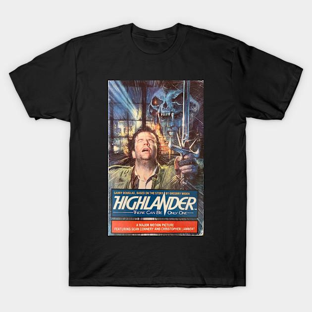 Asian Size Men Print T-shirt Highlander Cover No-Cut Heat Transfer Print Cotton Tshirt