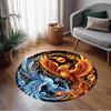 1pc Yin Yang Tree Design Non Slip Home Carpet Living Room Decoration Gift Idea