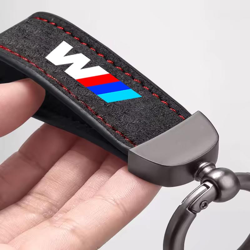 Suede Car Styling Keychain Anti-loss KeyRing Pendant Gift For BMW 1 3 5 7 Series M X1 X3 X4 X5 F10 F15 F16 F20 F30 M3 M4 E34 E46 blhn58