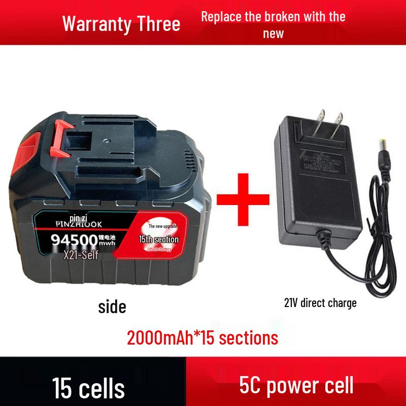 Высокоемкая литиевая батарея 21 В для электроинструментов и дрелей