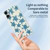For iPhone 17 Case Blue Turtle Pattern Printing Straight Edge TPU Phone Back Cover
