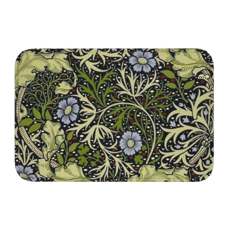 Пользовательский узор William Morris Compton Floral Art Nouveau коврик для двери ванной коврик для пола текстильный узор туалетный коврик коврик для ног