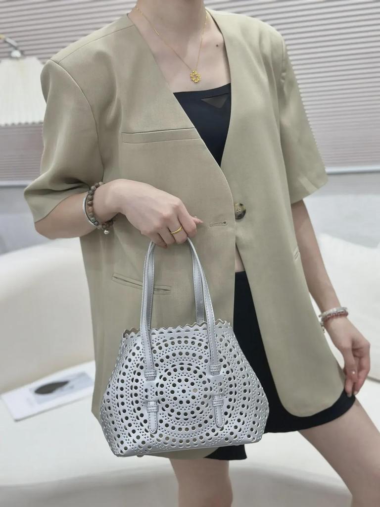 Набор сумок из кожи с резным узором Cross-Border: Сумка-тоут, косметичка и кошелек для монет