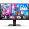 KOORUI Monitor 24 Inch 100Hz Full HD 1080P Display PC Monitor Adaptive Sync Terminal VESA Compatible Blue Light Reduction Angle Adjustable Anti-Gloss