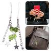 Cute Beaded Star Phone Chain Ornament Heart Beaded Cellphone Pendant Phone Lanyard Bag Charm for Fashionable Individuals