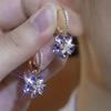 High-End Shiny Zircon Earrings for Women