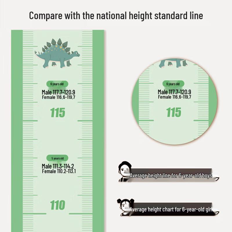 Магнитная ростовая линейка для детей