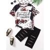 Two-Piece Leopard Print Casual Wear Set for Girls - Soft, Breathable, and Comfy T-Shirt + Stylish Bermuda Shorts - Perfect for Summer Daily Wear,