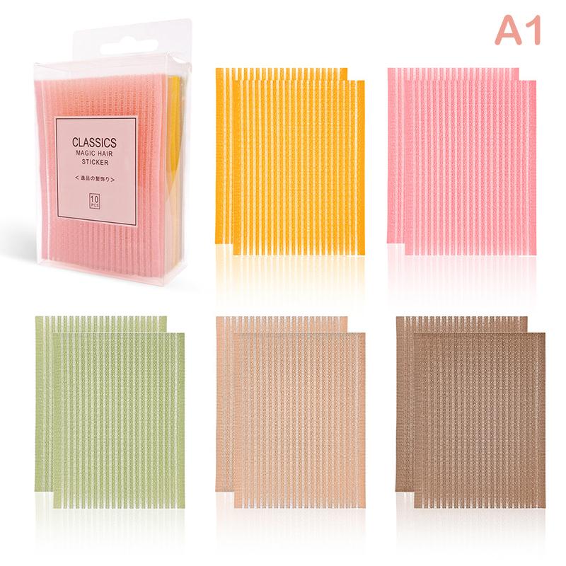 10 шт. передняя бахрома для волос стабилизатор макияж наклейка накладка пастельный зажим челка волшебная лента бахрома подарки для девочек