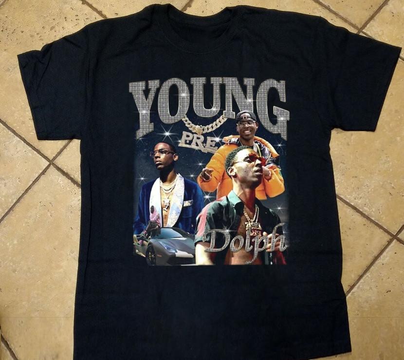 Young Dolph Подарок для фаната Футболка Унисекс с коротким рукавом LI121 Унисекс Футболка