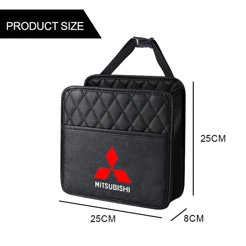 Car Storage Bag Multi-function Seat Back Storage Pocket Suspension For Mitsubishi Lancer 10 9 Ex Evo ASX L200 Colt Pajero Sport