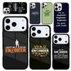 Чехол Case для iPhone 17 Air 16 Pro Max 15 Plus 11 13 Mini 14 12 Задняя крышка телефона Я Инженер Я Хорош в Математике