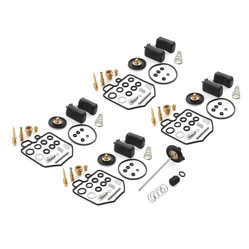 4 Sets Motorcycle Carburetor Carb Repair Rebuild Kits For Honda Goldwing 1100 GL1100 1980 1981 1982 1983