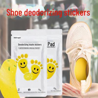 Портативный дезодорирующий пластырь для ног для удаления запаха в кроссовках и кожаной обуви - впитывает пот и освежает ароматом