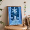 Disney Oil Painting DIY Digital Painting HandPainted Snowflake Princess Wall Art for the Living Room or Entryway.