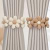 Flower Shape Window Curtain Buckles Elastic Band Curtain Rope Holders Curtain Tieback  Home Decor