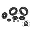 200Pcs/box Soft Rubber Grommet Gasket for Wire Cable Black Assortment Set Electrical Wire Gasket Tools Durable