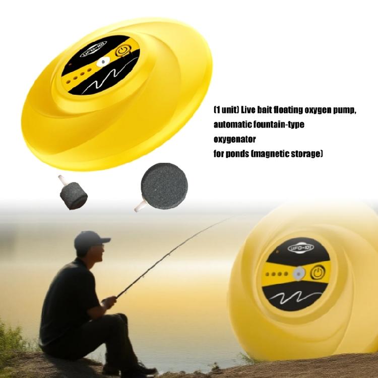 Small Air System Pump For Fishing Including Disc Design And Safe Motor Magnetic Charging