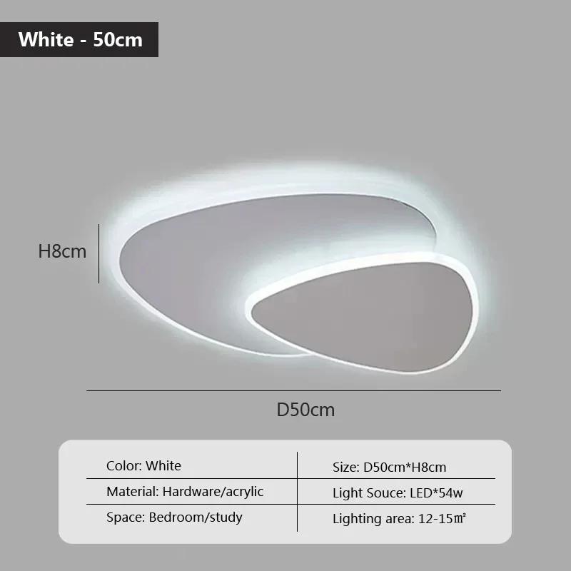 Современный светодиодный белый потолочный светильник для гостиной, спальни, кабинета, кухни, потолочная люстра, украшение для дома, осветительное приспособление