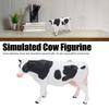 Simmental Cattle Figurine Plastic Realistic Cow Black White for Home Desk Decoration Party Gift