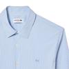 Lacoste Mens Striped Poplin Stretch Slim Shirt