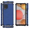 Samsung Galaxy A42 5G Blue Rugged Honeycomb Case with Gel Frame Protection