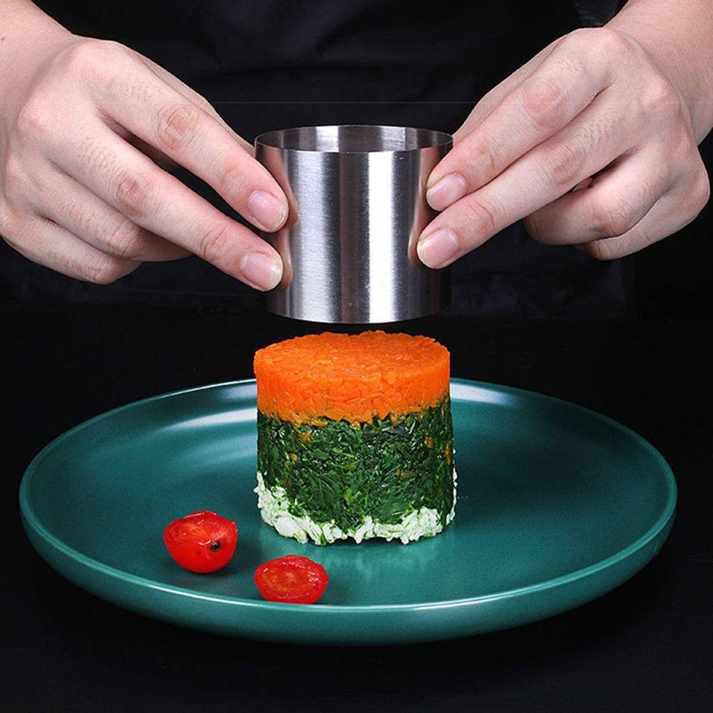 Non Stick Cake Mousse Ring Stainless Steel Cold Dish Molds Tools Gifts Food Mold