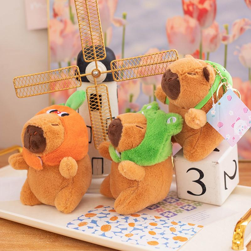 Adorable New Cute Capybara Plush Toy Keychain Perfect For Girls Bag Accessories
