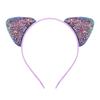 Glitter Cute Cat Ears Headband Kitty Headband Women Girls Kids Sparkly Hair Metal Hoop Shiny Hair Bands Hair Accessories
