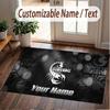 Custom Rug Scorpions Pattern Print Name Text Soft Non‑Slip Floor Carpet for Home Indoor Decoration