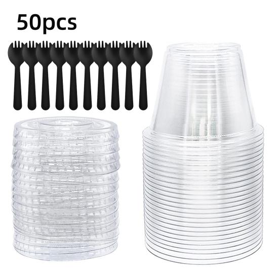 10/20/30/50 шт. Десертные чашки Пластиковые чашки без БФА Десерты Фрукты Торты Мороженое Пудинг Чашки для молочных коктейлей