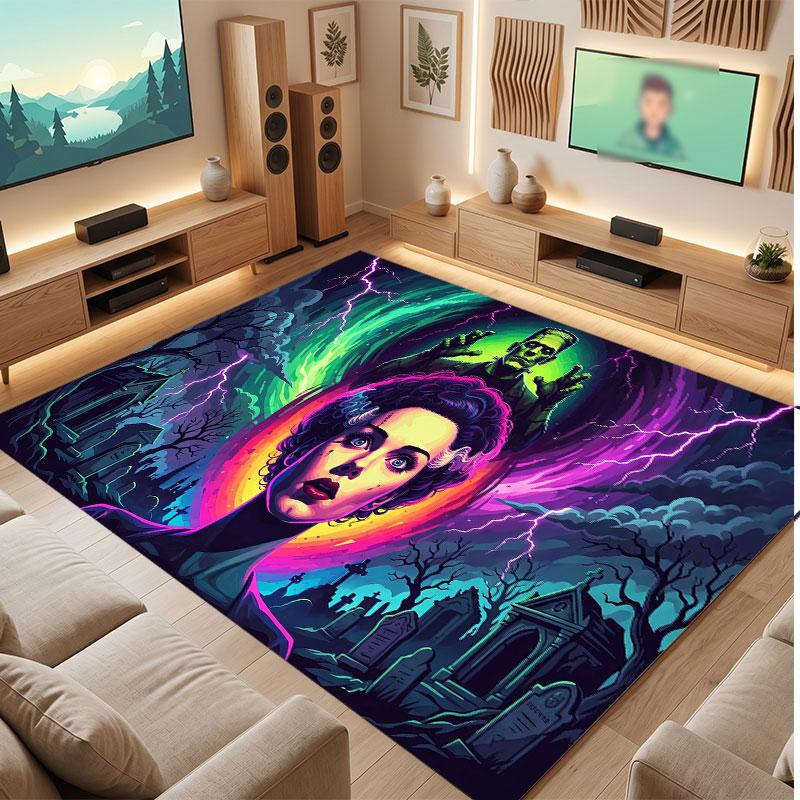 Bride of Frankenstein Rug Soft Thick Non Slip Floor Carpet for Bedroom Living Room Home Decor