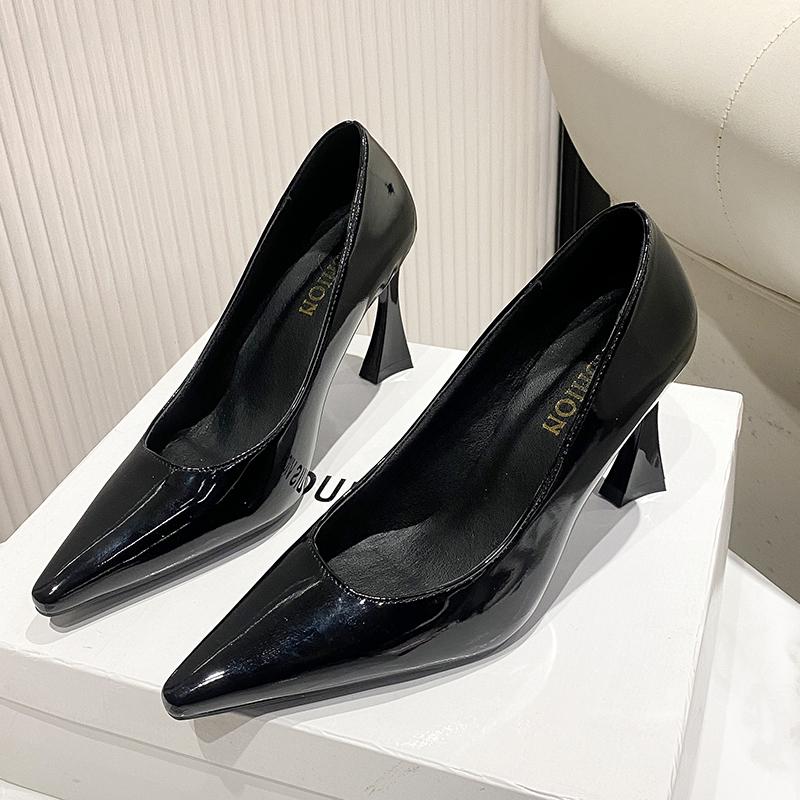 New Style Women's Fashion Leopard Ladies Slip On Women's High Heels Fashion Party Pumps Women Pointed Toe Super High Shoes Women