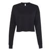 Bella + Canvas Womens/Ladies Fleece Crew Neck Crop Top