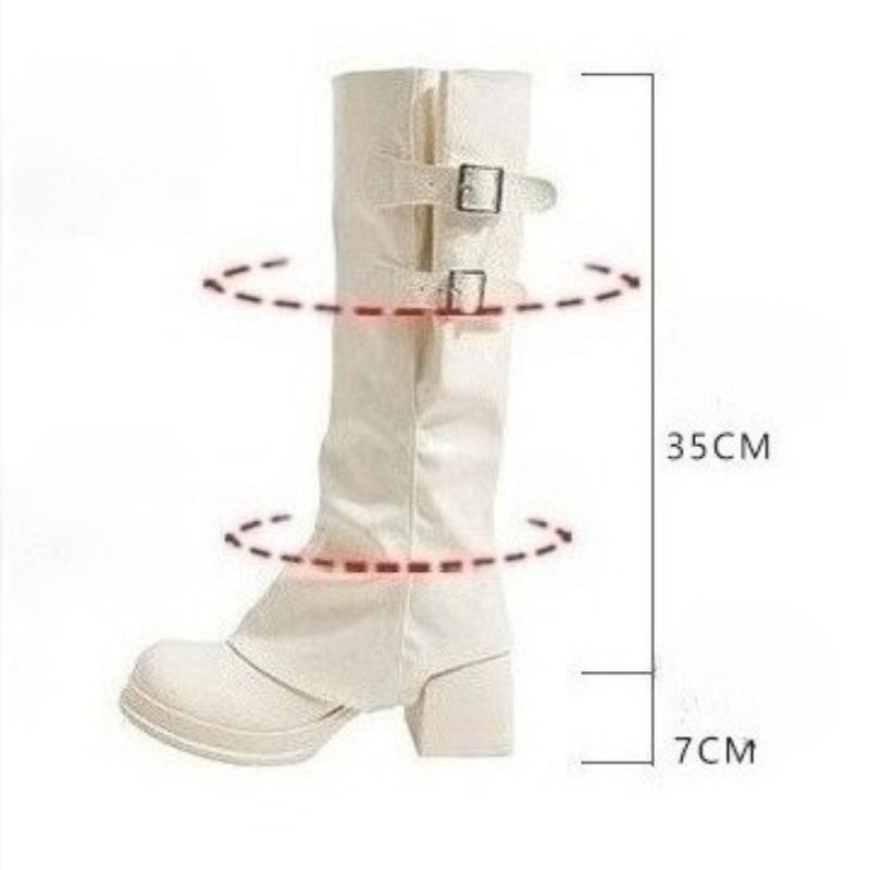 High Heels High Boots Women Platform Chunky Shoes Designer 2026 Winter New Sexy Party Chelsea Motorcycle Boots Pumps