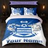 Queens Park Rangers FC Custom Name Text Bedding Set 1 Duvet Cover+2 Pillowcases Soccer Logo Personalized Gift For Special Occasion Bedroom Decor