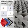 Muslady 12PCS 30 * 30 * 5cm Acoustic Foam Panels Egg Foam Pad Sound Isolation Foam for Home Studio