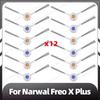 Compatible for Narwal Freo X Plus Replacement Main Side Brush HEPA Filter Mop Pads Dust Bags Spare Parts Accessories
