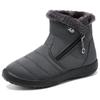 Fashion Unisex Winter Wool Lined Snow Boots for Warmth, Waterproofing, Anti Slip Ankle Boots for Warmth, Outdoor Short Boots