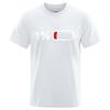 The Last 1% Electroprint T-shirt, Men's Summer Fashion Loose T-shirt Pure Cotton Street Short-sleeved Top