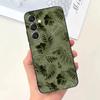 Эстетичный чехол для телефона шалфейно-зеленого цвета для Samsung Galaxy A13,A21s,A22,A31,A32,A52,A53,A71,A80, Мягкий черный корпус
