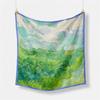 Famous Oil Painting Women Scarf Wraps Twill Silk Scarf 53cm Square Scarves Fashion Head Scarf Hijab Neckerchief Bandana New