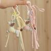 Polyester Braided Rope Bag Pendant Fabric Animal Couple Keyring  Girls Couple Girlfriends