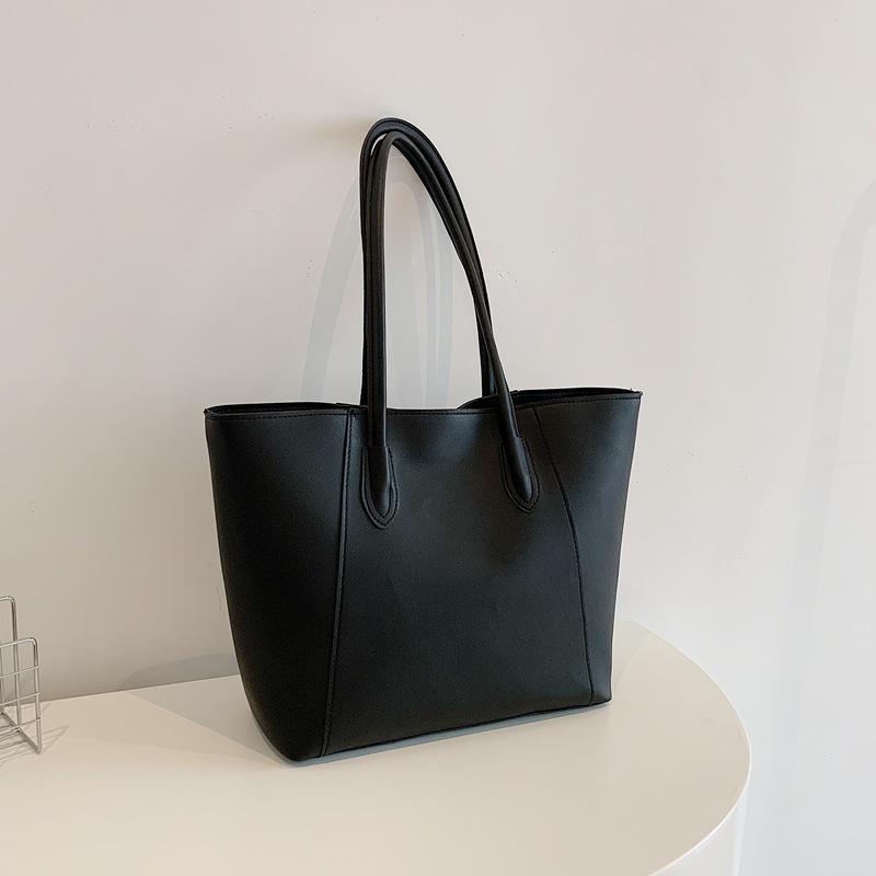 New Large Capacity Faux Leather Tote Bag for Women Office Commute Shoulder Handbag Casual Work Purse