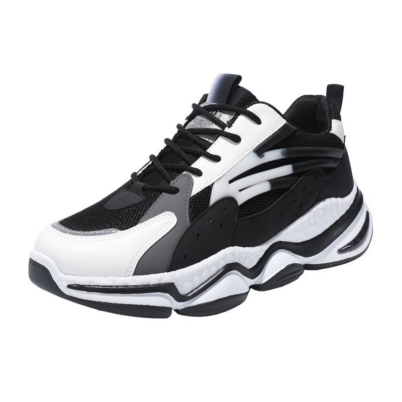 Мужская повседневная обувь, спортивная обувь, износостойкие и дышащие одинарные туфли на толстой подошве, модные универсальные кроссовки большого размера в стиле «папа»