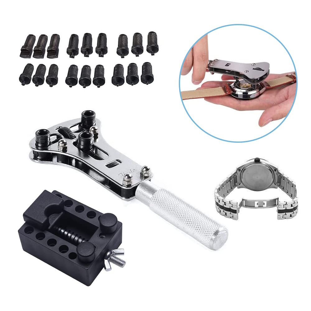 Samcos поддержка часов открывалка фиксирующая подставка часы совместимы с большой задней крышкой аккумулятор инструмент, 3-точечный + набор, инструмент, часы, снятие, замена,