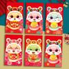 6pcs Traditional 2025 Snake Year Red Envelopes Blessing Good Luck Red Pocket Money Packet  Kids Gift