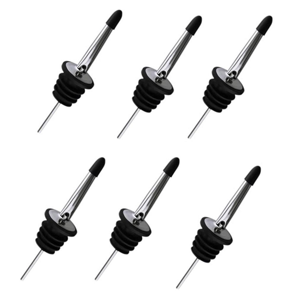 6/12 шт. с резиновыми пылезащитными колпачками Дозаторы для бутылок ликера Самозакрывающийся носик-дозатор для оливкового масла Уксус