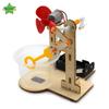 1 Set Early Learning Toy Technology Wooden Diy Hand Cranked Bubble Machine Toy For Kids Science Experiment Teaching Aids